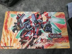 Yugioh - NEW Burst Protocol Premiere Event Playmat Borrelshroud Dragon BPRO - Image 1
