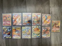 Pokemon TCG Charizard Legendary Birds Lot- 11 Cards- GX, V, Vmax, Tag - Image 1