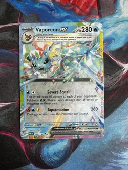 Pokemon TCG Vaporeon ex - Double Rare SV: Prismatic Evolutions 023/131 - Image 1