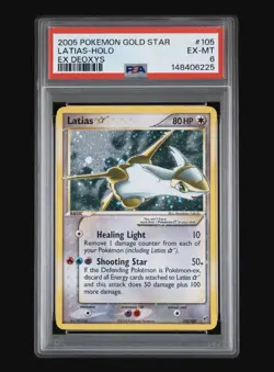 2005 POKEMON EX DEOXYS GOLD STAR #105 LATIAS-HOLO PSA 6 - Image 3