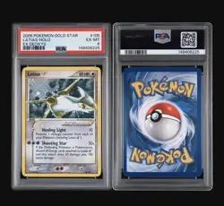 2005 POKEMON EX DEOXYS GOLD STAR #105 LATIAS-HOLO PSA 6 - Image 5