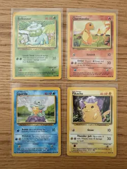 Pokemon TCG base set starters - Image 1