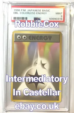 1996 Pokemon Japanese Basic DOUBLE COLORLESS ENERGY – PSA MINT 9 - Image 1