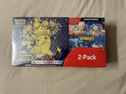 Pokemon Surging Sparks Costco 2-Pack - Elite Trainer Box (ETB) + Booster Bundle - Image 1