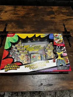 Pokemon Ascended Heroes Premium Poster Collection Mega Lucario Box new & sealed - Image 2