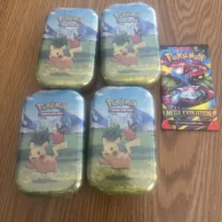Pokemon Ascended Heroes Mini Tins Sealed Pikachu Lot Of 4 - Image 1