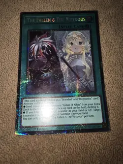 Yu-Gi-Oh The Fallen And The Virtuous 1st Edition Starlight Rare NM - Image 1
