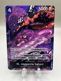 St Jaygarcia Saturn (Alternate Art) OP13-083 Carrying On His Will Foil One Piece - Image 1