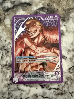 One Piece Donquixote Doflamingo OP14-060 Alt Art Azure Sea's Seven NM English - Image 1