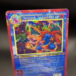 Superman’s Charizard 1st Edition Custom Card Pokemon (Sold In Hard Mag Case) - Image 5