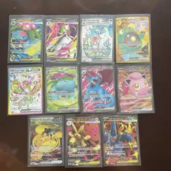 Pokemon Ex Card Lot Of 11 FullArt - Mega FullArt - Gold Rare - SAR- Near Mint - Image 1