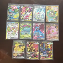 Pokemon Ex Card Lot Of 11 FullArt - Mega FullArt - Gold Rare - SAR- Near Mint - Image 2