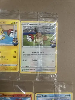 Complete Set 5x Promo On The Ball Futsal Football Pokemon Cards /005 SEALED - Image 3