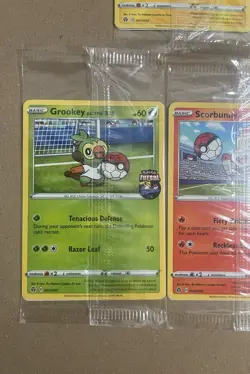 Complete Set 5x Promo On The Ball Futsal Football Pokemon Cards /005 SEALED - Image 4