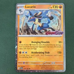 FART WHOLE SWIRL 🌀 LP Lucario 114/198 Cosmos Holo Stamped Nintendo Pokemon Card - Image 3