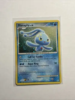 Manaphy 4/12 Holo DP Trainer Kit: Manaphy & Lucario - Pokemon Card - Image 1