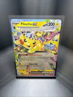 Pokemon Pikachu EX TCG Sv08: Surging Sparks Double Rare Holo Card 057/191 - Image 1