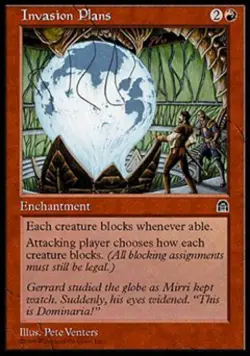 MTG English Invasion Plans NM Normal Stronghold - Image 1