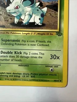Nidorina 40/64 Jungle 1st Edition Non Holo Foil Pokemon 1999 Vintage Card NM TCG - Image 4