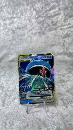 Magikarp & Wailord GX Tag Team Black Star Promo Card SM166 HP - Image 1