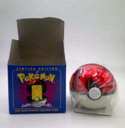 POK'EMON Limited Edition JIGGLYPUFF 23K GoldPlated TRADING CARD in POK'EMON BALL - Image 2