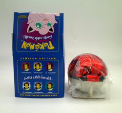 POK'EMON Limited Edition JIGGLYPUFF 23K GoldPlated TRADING CARD in POK'EMON BALL - Image 3
