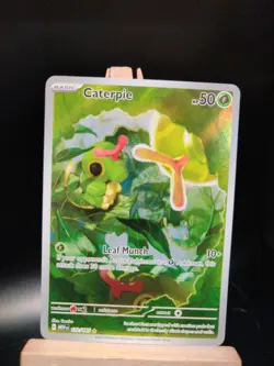 Caterpie 172/165 Illustration Rare Scarlet & Violet 151 Pokemon Card - Image 1