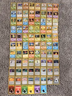 Pokemon Base Set Rare/Uncommon/Common WotC - 86 Card Lot LP - Cards 17-102 - Image 1