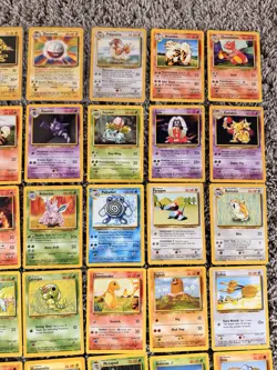 Pokemon Base Set Rare/Uncommon/Common WotC - 86 Card Lot LP - Cards 17-102 - Image 3