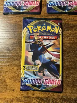 Pokemon Card Sword and Shield Base 3 Card Booster Pack Lot Of 3 Sealed - Image 4