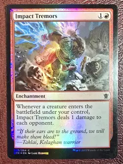 Impact Tremors - Foil - MtG Dragons of Tarkir - C140 NM 2015 - Image 2