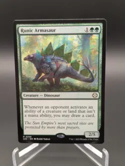 Runic Armasaur Commander: the Lost Caverns of Ixalan Regular - Image 1