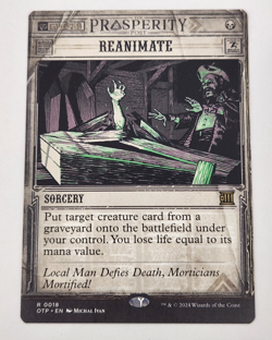Reanimate - #018 Outlaws of Thunder Junction: Breaking News Regular - Mtg NM+ - Image 1