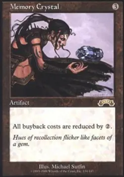 1x Memory Crystal Light Play, English Exodus MTG Magic - Image 1