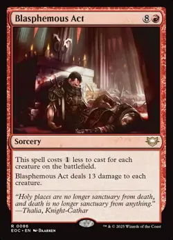 MTG Blasphemous Act ** Edge of Eternities Commander ** English - Image 1