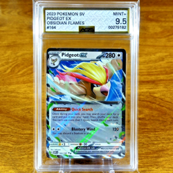 Pokemon SV Obsidian Flames Pidgeot EX 164/197 AGS Mint+ 9.5 Holo Rare 2023 - Image 1