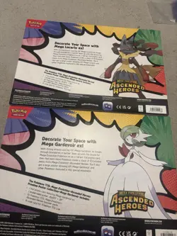 Ascended Heroes Premium Poster Collection Lucario & Gardevoir SHIPPED TODAY🚚🔥 - Image 4