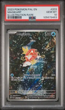 2023 Pokemon Pal En Illustration Rare #203 Magikarp PSA 10 GEM MINT - Image 1