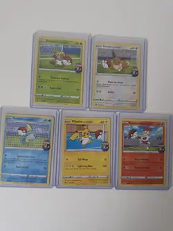 Pokemon TCG On the Ball Master Set Futsal Pikachu Eevee Sobble Grookey Scorbunny - Image 1