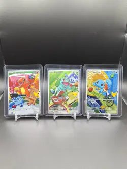 Pokemon First Partner Illustration Collection Series 1 Kanto Gen 1 Starters - Image 1
