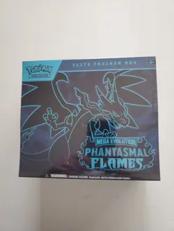 Pokemon Mega Evolution Phantasmal Flames Elite Trainer Box Factory Sealed - Image 1