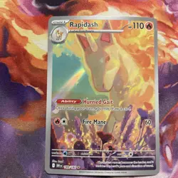 Rapidash 189/182 Sv10: Destined Rivals Holo Rare Pokemon TCG Illustration - Image 1