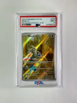 Mimikyu 075 Sv: Scarlet & Violet Promo Cards Holo Pokemon Center PSA 9 - Image 1
