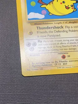 Flying Pikachu 25 WOTC Black Star Promo Pokemon TCG - Image 2
