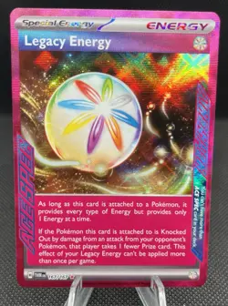 Pokemon TCG Twilight Masquerade 167 Legacy Energy Ace Spec Rare Holo 167/167 NM - Image 1