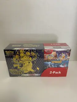 Pokemon Surging Sparks Costco 2-Pack - Elite Trainer Box (ETB) + Booster Bundle - Image 1