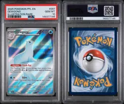2025 POKEMON PFL EN-PHANTASMAL FLAMES ILLUSTRATION RARE #097 DEWGONG PSA 10 - Image 3