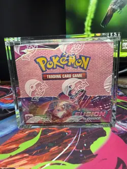 Pokemon Fusion Strike Booster Box 36 Packs, Sealed with acrylic case fresh - Image 1