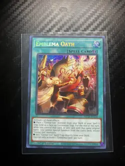 Emblema Oath MP24-EN146 Prismatic Secret Rare 1st Edition Near Mint Yu-Gi-Oh! - Image 1