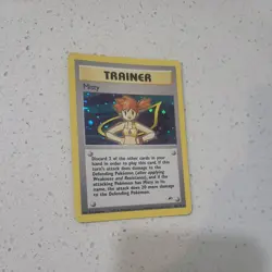 Pokemon Misty Holo Rare Trainer 18/132 Gym Heroes WOTC 2000 MP - Image 1